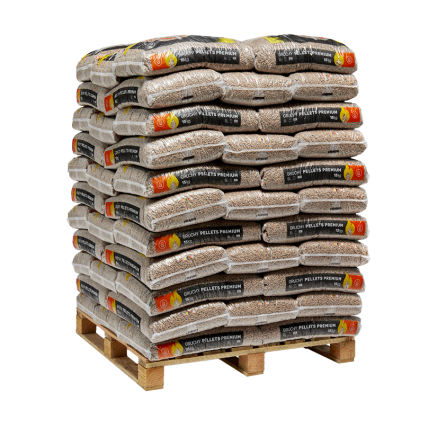 Premium-Holzpellets – Gruchy – 15-kg-Säcke