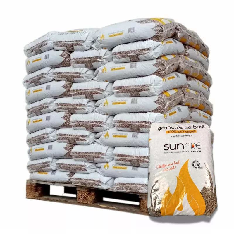 SunFire Pellets – Palette mit 70 x 15-kg-Säcken